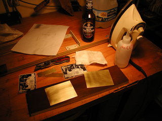 clean the brass plate