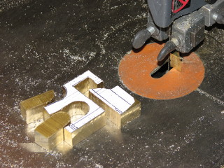bandsaw brass cutting
