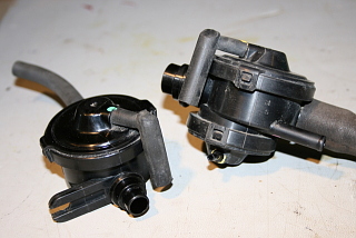 vacuum valves from evaporative charcoal canister on a 2001 Toyota Sienna