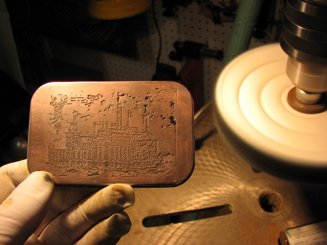 polishing copper plated tin