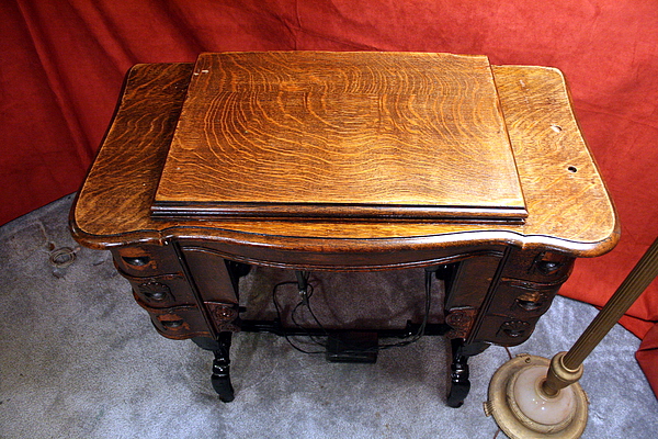New Ish Sewing Machine Into An Old Table