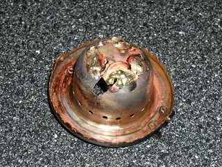 burner shell after brazing