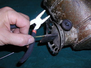repairing the burner