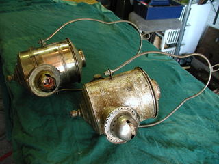 two angle lamps