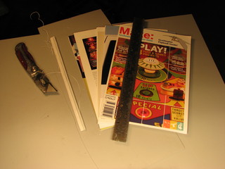 cutting up Make: magazine