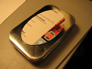 toner mask on altoids tin