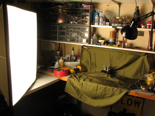 diffuser flash on work bench