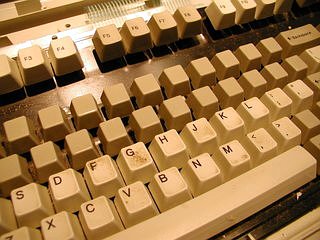 IBM Model M Keyboard keys removed
