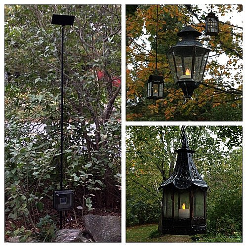 Solar lanterns from the dump.