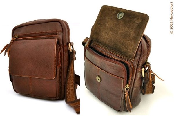 Marcopoloni Compasso Leather Bag