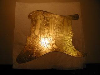 etched fender pickguard