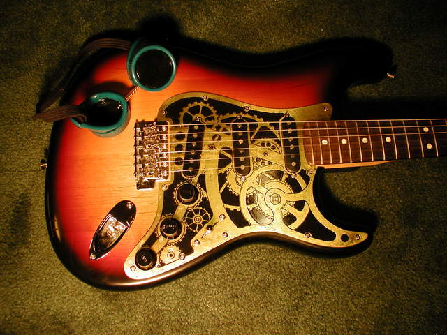 The Clockwork Steampunk Stratocaster Guitar