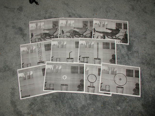 photo copied bike parts