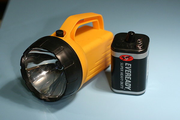 Rechargable Lantern Battery Flashlight Mod