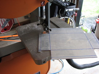 cutting aluminum on bandsaw