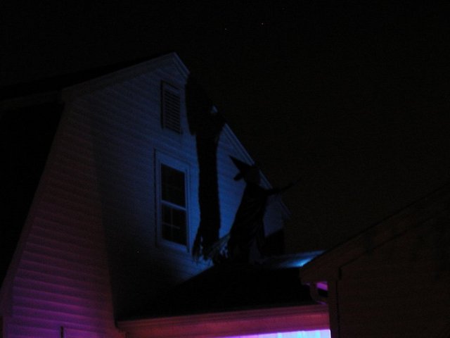 witch on the roof