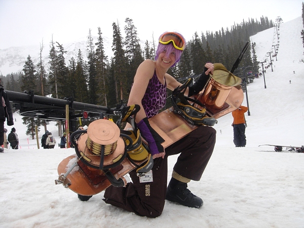 Steampunk snowboard!