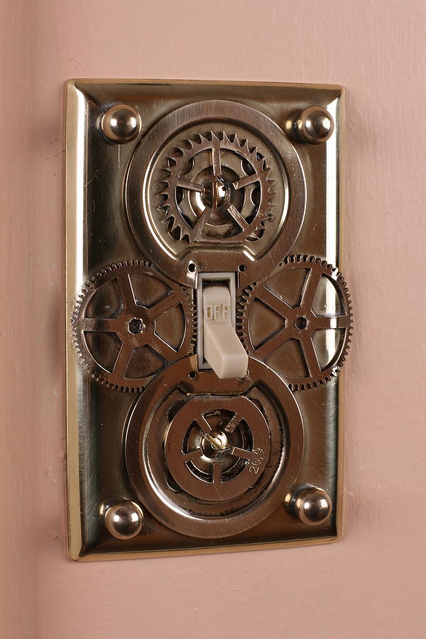 banner chance pakke Steampunk Home Decor – Light Switch Plates