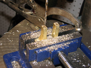 drill mounting holes