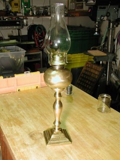 Mae West kerosene lamp, oil lamp